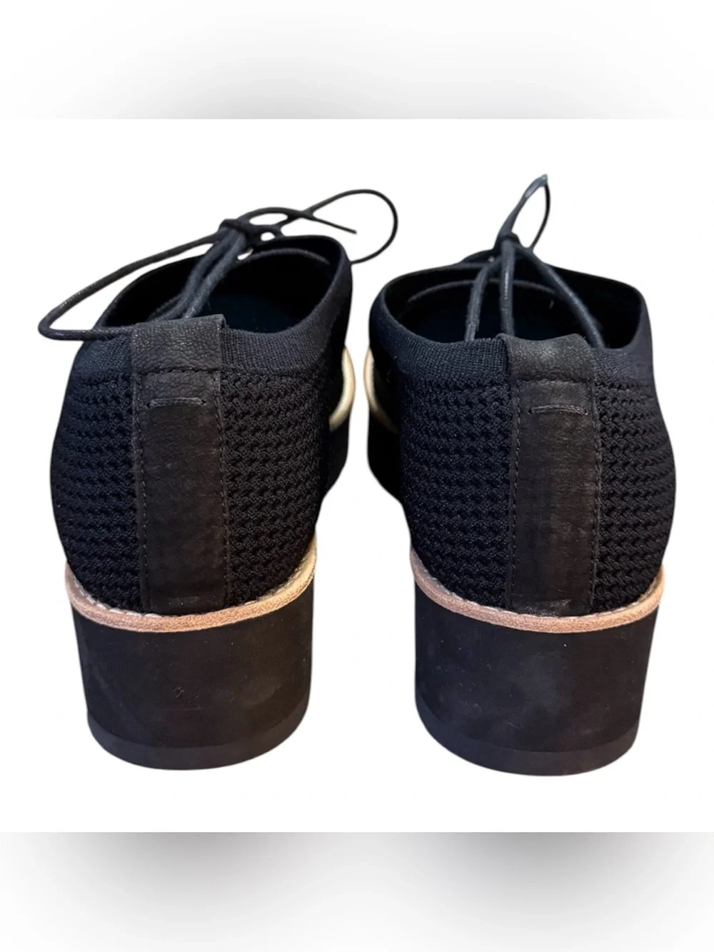 Eileen Fisher Eddy 2 Stretch Knit Comfort Platform Flats Women’s Size 10 Black